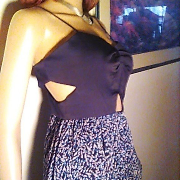 BCB Generation Dress Size 4 Side & Front Keyholes High Low Ruffle Lined Cute - Picture 1 of 6